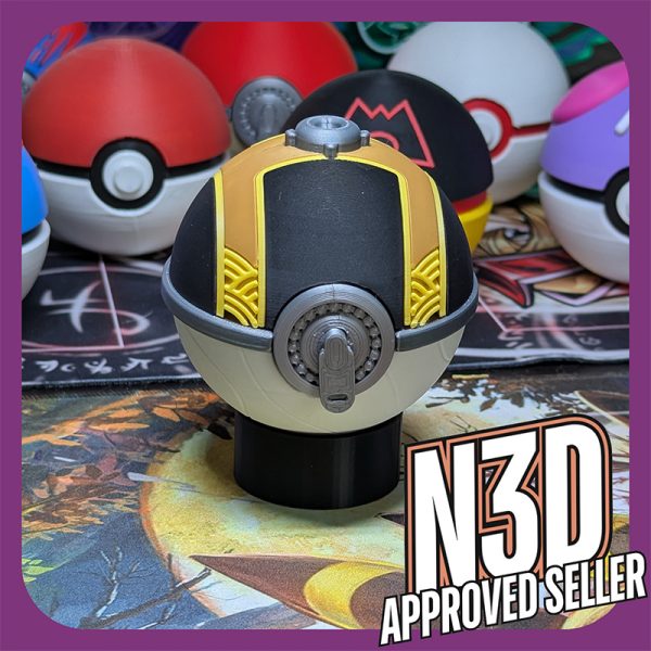 Hisuian Pokeball Collection – 3D Printed Replica Display – Choose Hisuian Pokeball, Great Ball, Ultra Ball – Pokemon Inspired Decor - Image 4