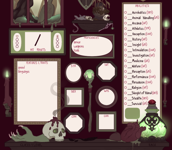 Character Sheet - Necromancer's Lair - Image 2