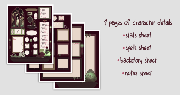 Character Sheet - Necromancer's Lair - Image 4