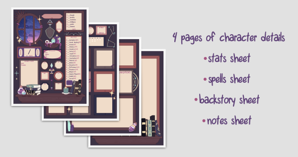 Character Sheet - Mage's Study - Image 4