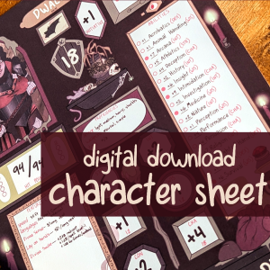 Character Sheet - Necromancer's Lair