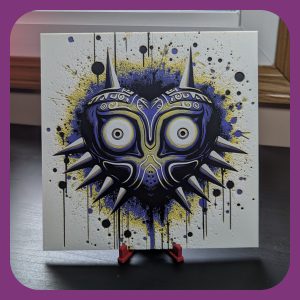 Majora's Mask Splatter Art – 3D Printed Zelda Display Piece